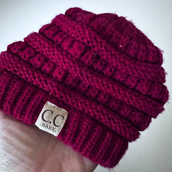 C.C. Basketweave Knit Warm Soft Stretch Skully Beanie Hat - Picture 2 of 3